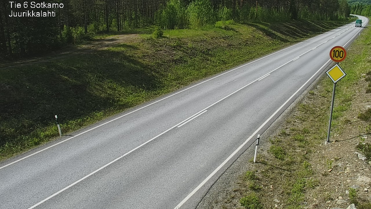 Weather Camera Image Road 6 Sotkamo, Juurikkalahti, Sotkamo, Kainuu
