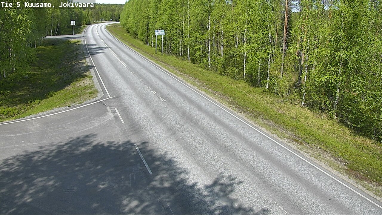 Weather Camera Image Väg 5 Kuusamo, Jokivaara, Kuusamo, Pohjois-Pohjanmaa