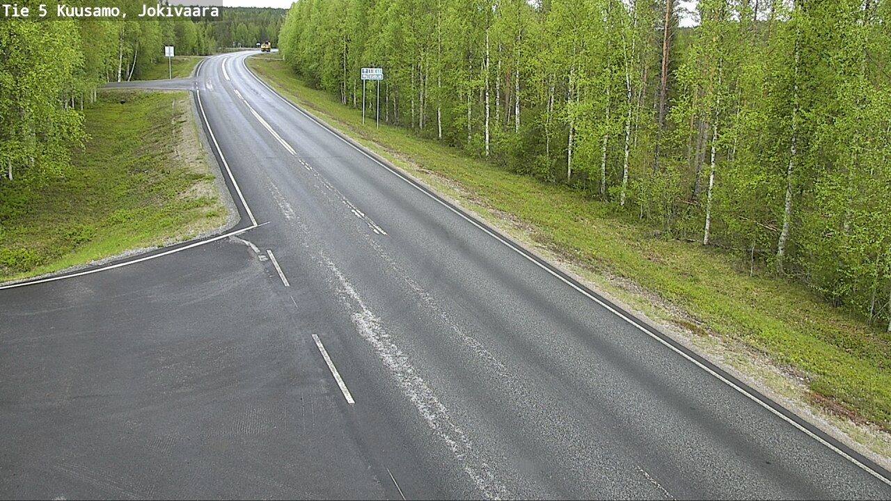 Weather Camera Image Väg 5 Kuusamo, Jokivaara, Kuusamo, Pohjois-Pohjanmaa