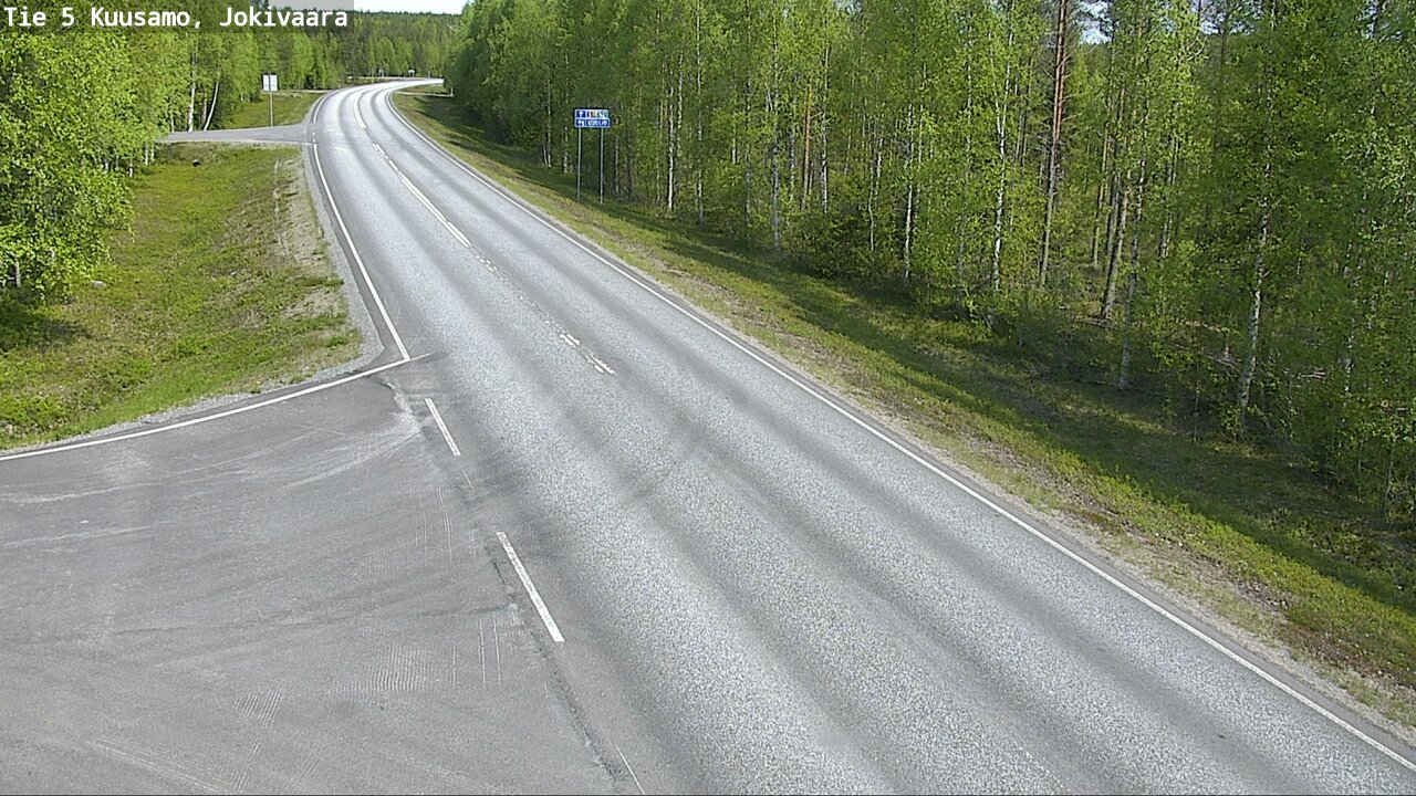Weather Camera Image Road 5 Kuusamo, Jokivaara, Kuusamo, Pohjois-Pohjanmaa
