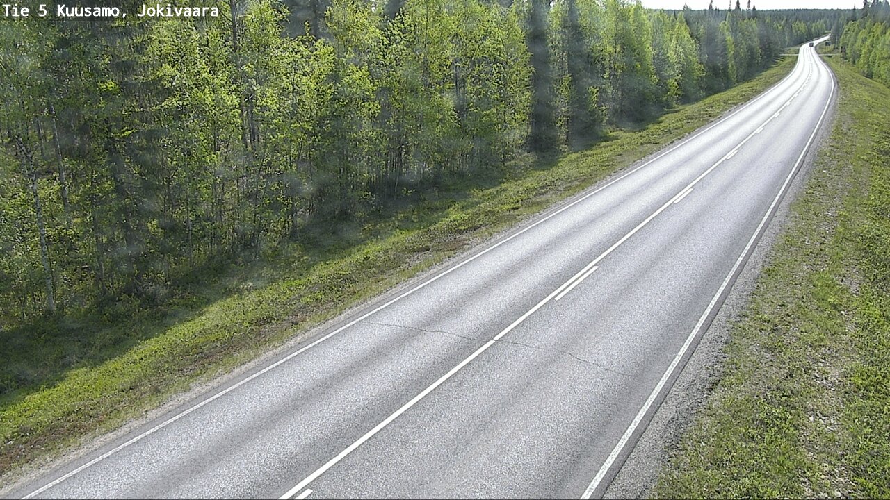 Weather Camera Image Road 5 Kuusamo, Jokivaara, Kuusamo, Pohjois-Pohjanmaa