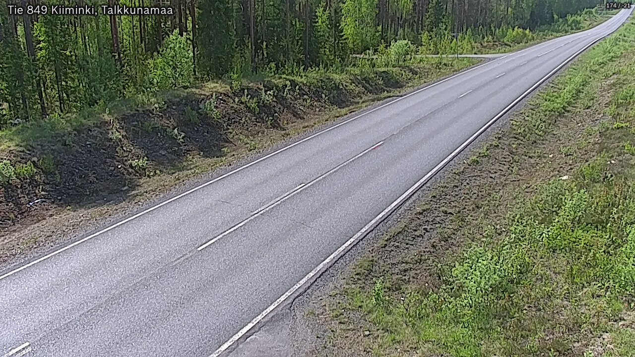 Weather Camera Image Väg 849 Kiiminki, Talkkunamaa, Oulu, Pohjois-Pohjanmaa
