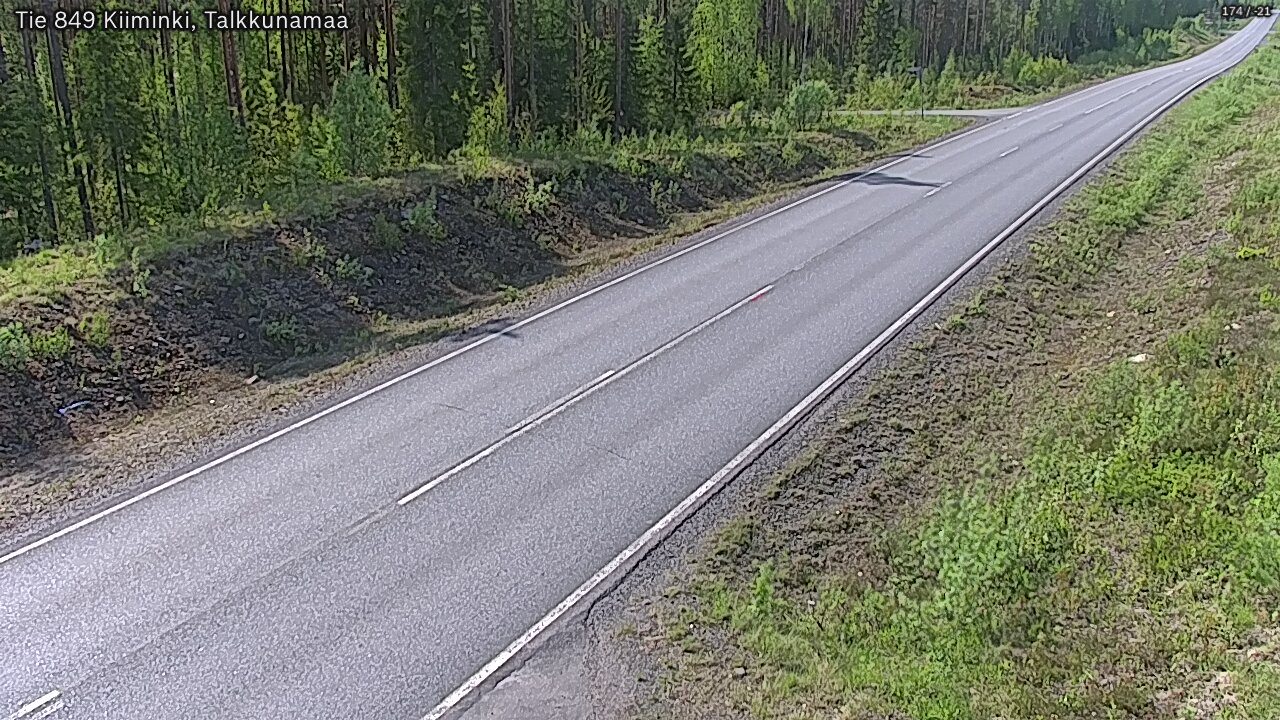 Weather Camera Image Road 849 Kiiminki, Talkkunamaa, Oulu, Pohjois-Pohjanmaa