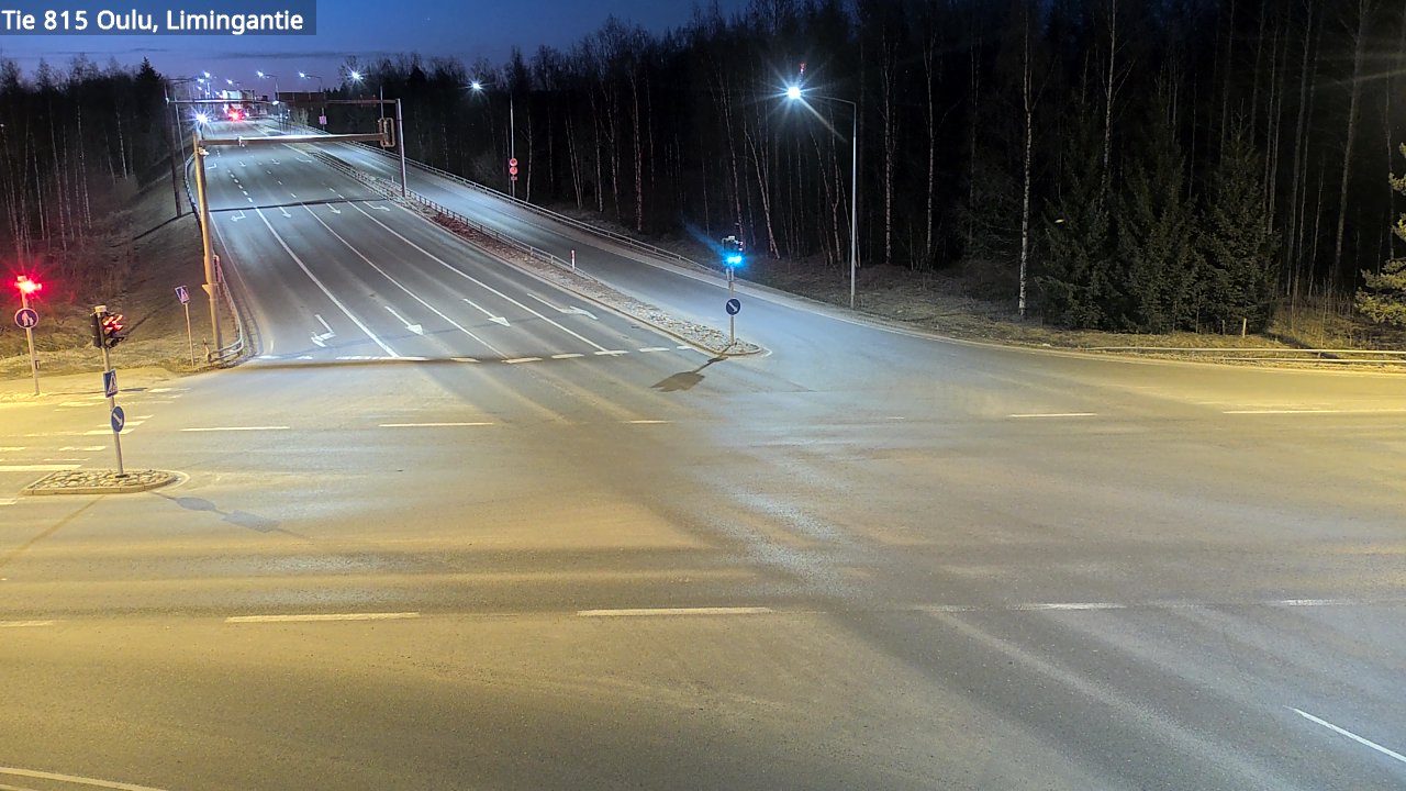 Weather Camera Image Väg 815 Oleåborg, Limingantie, Oulu, Pohjois-Pohjanmaa