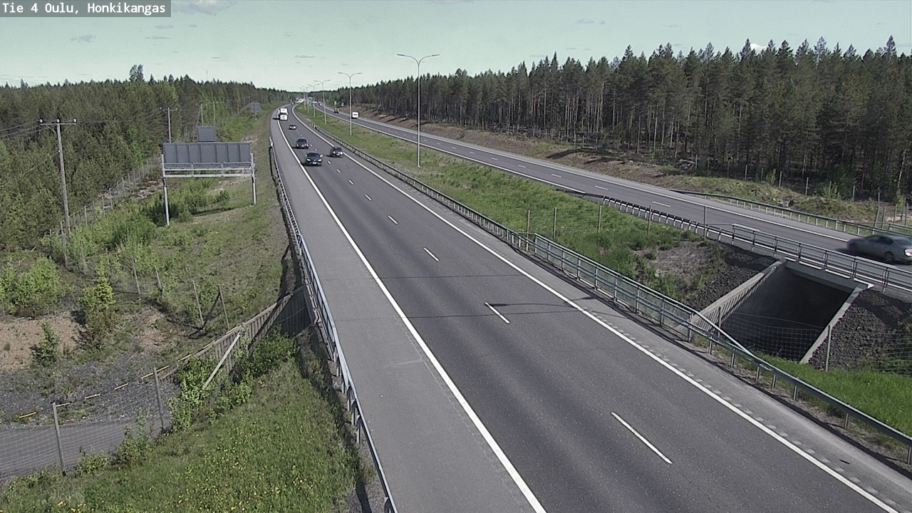 Weather Camera Image Road 4 Oulu, Honkikangas, Oulu, Pohjois-Pohjanmaa