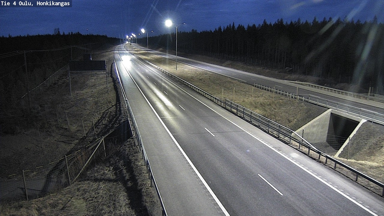Weather Camera Image Road 4 Oulu, Honkikangas, Oulu, Pohjois-Pohjanmaa