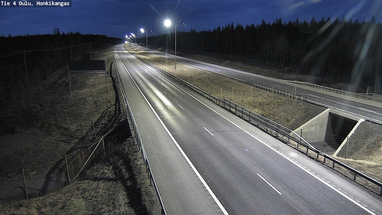 Weather Camera Image Road 4 Oulu, Honkikangas, Oulu, Pohjois-Pohjanmaa