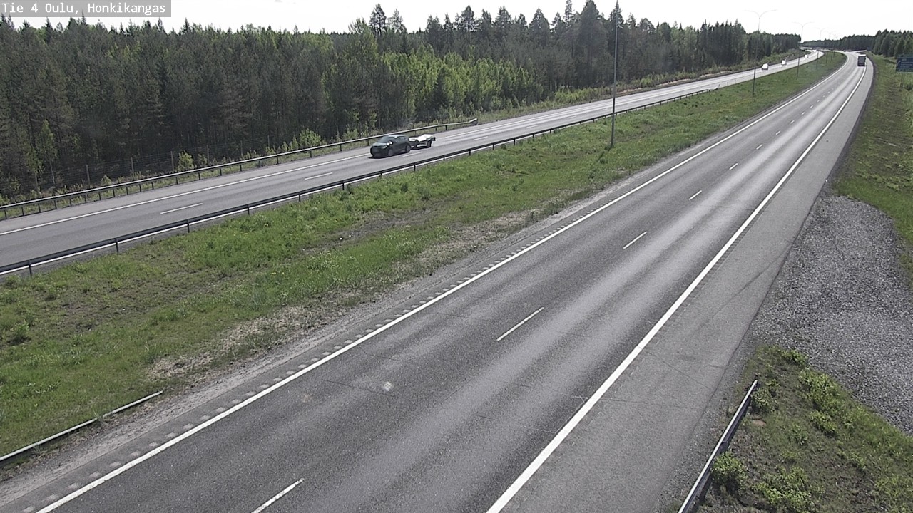 Weather Camera Image Väg 4 Oulu, Honkikangas, Oulu, Pohjois-Pohjanmaa