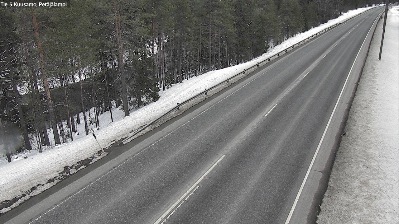 Weather Camera Image Road 5 Kuusamo, Petäjälampi, Kuusamo, Pohjois-Pohjanmaa