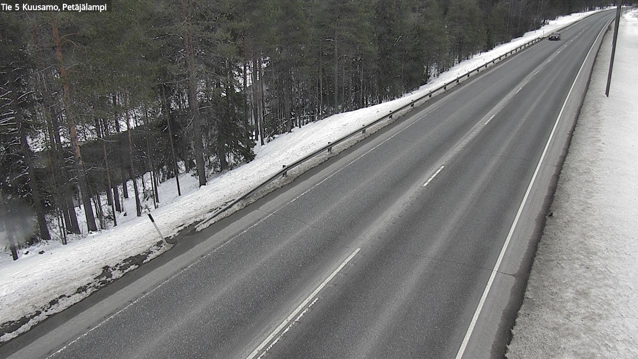 Weather Camera Image Road 5 Kuusamo, Petäjälampi, Kuusamo, Pohjois-Pohjanmaa