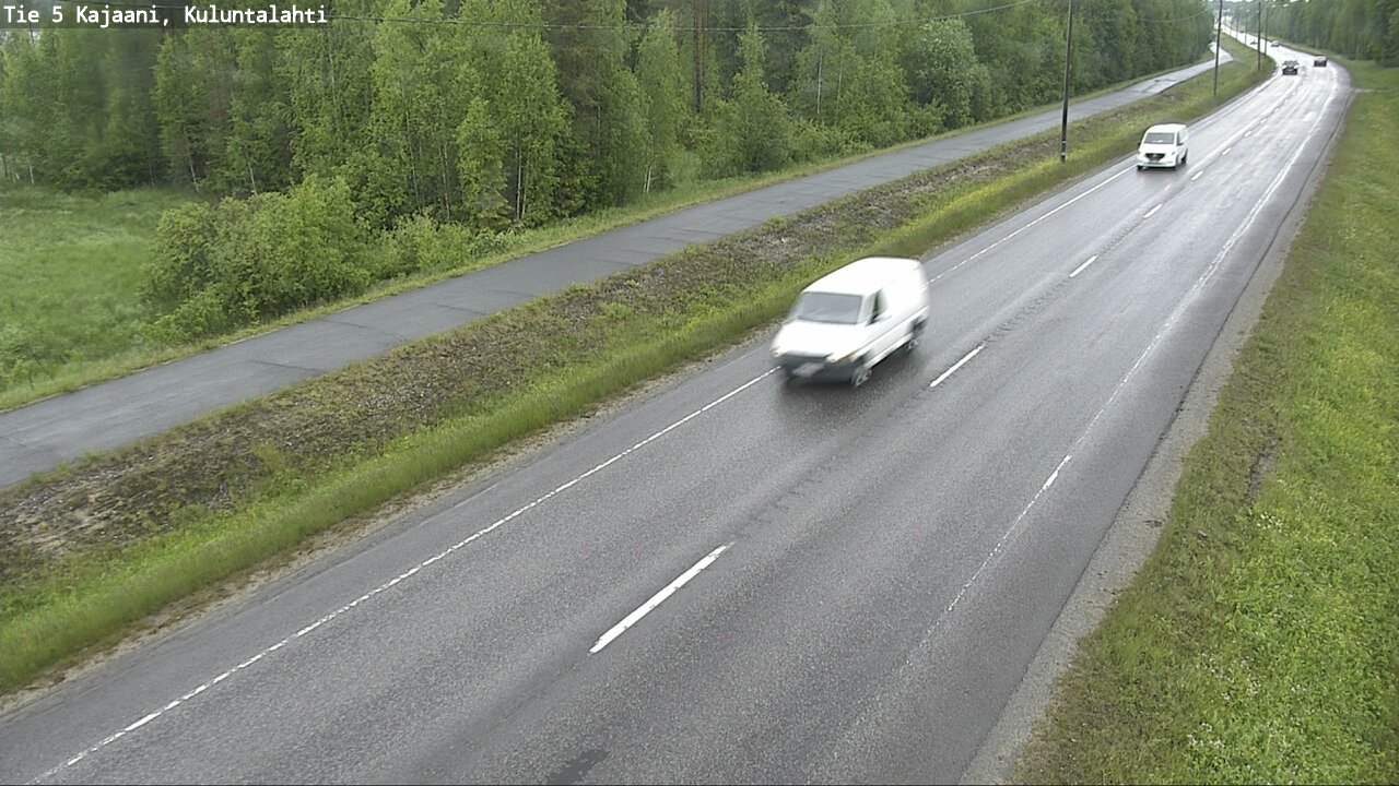 Weather Camera Image Väg 5 Kajaani, Kuluntalahti, Kajaani, Kainuu
