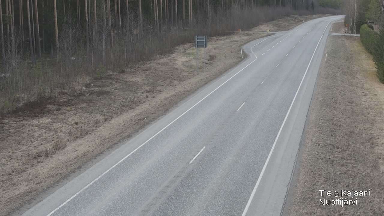 Weather Camera Image Road 5 Kajaani, Nuottijärvi, Kajaani, Kainuu