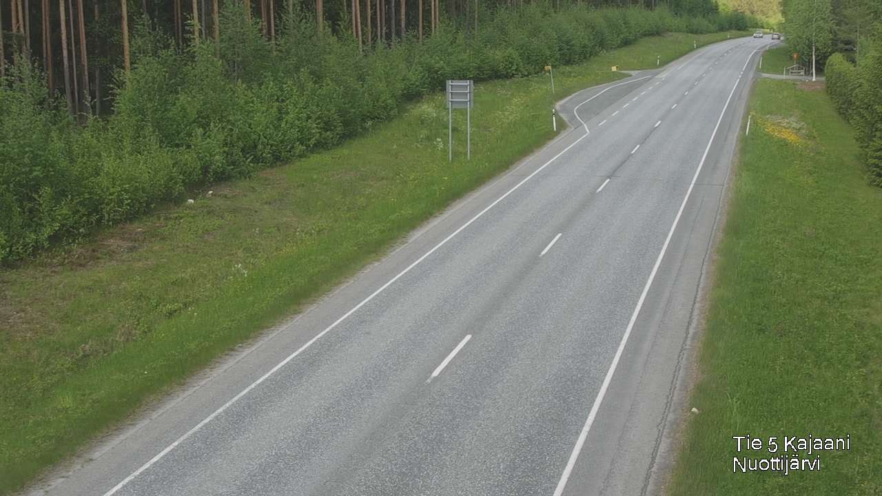 Weather Camera Image Road 5 Kajaani, Nuottijärvi, Kajaani, Kainuu