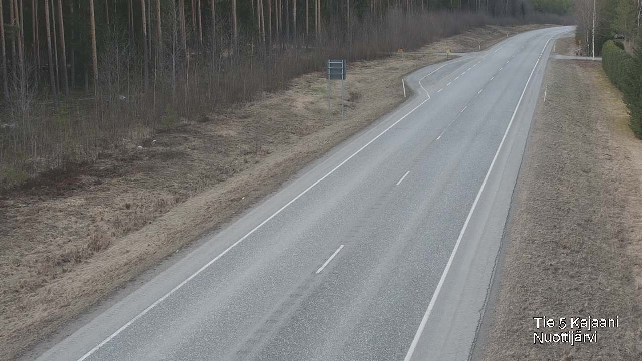 Weather Camera Image Road 5 Kajaani, Nuottijärvi, Kajaani, Kainuu