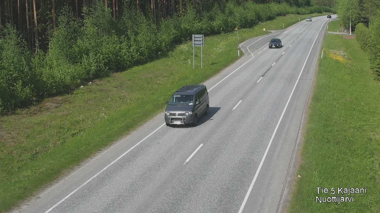 Weather Camera Image Väg 5 Kajaani, Nuottijärvi, Kajaani, Kainuu