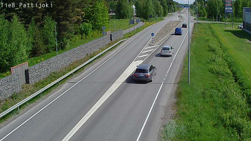 Weather Camera Image Väg 8 Raahe, Pattijoki, Raahe, Pohjois-Pohjanmaa