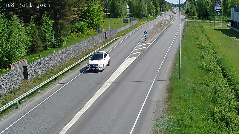 Weather Camera Image Road 8 Raahe, Pattijoki, Raahe, Pohjois-Pohjanmaa