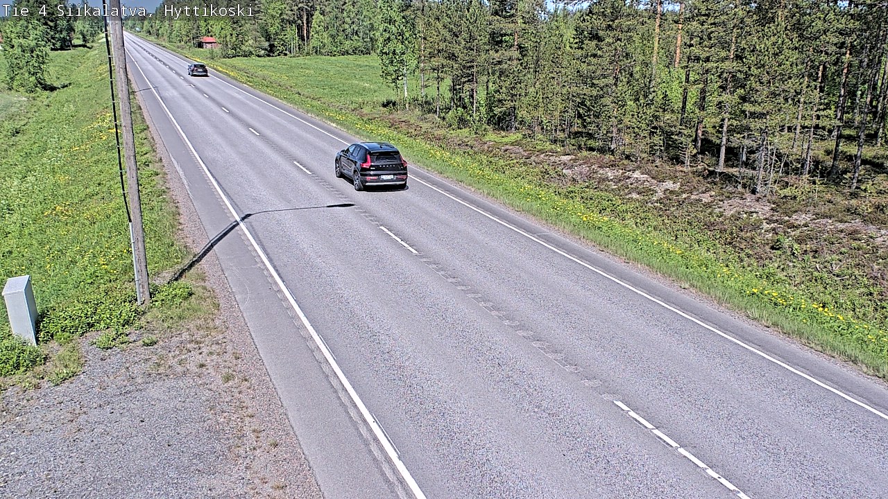 Weather Camera Image Väg 4 Siikalatva, Hyttikoski, Siikalatva, Pohjois-Pohjanmaa