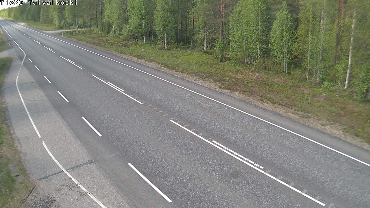 Weather Camera Image Road 20 Taivalkoski, Taivalkoski, Pohjois-Pohjanmaa