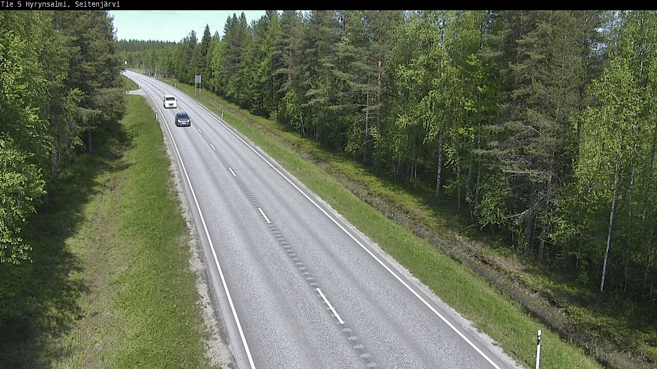 Weather Camera Image Väg 5 Hyrynsalmi, Seitenjärvi, Hyrynsalmi, Kainuu
