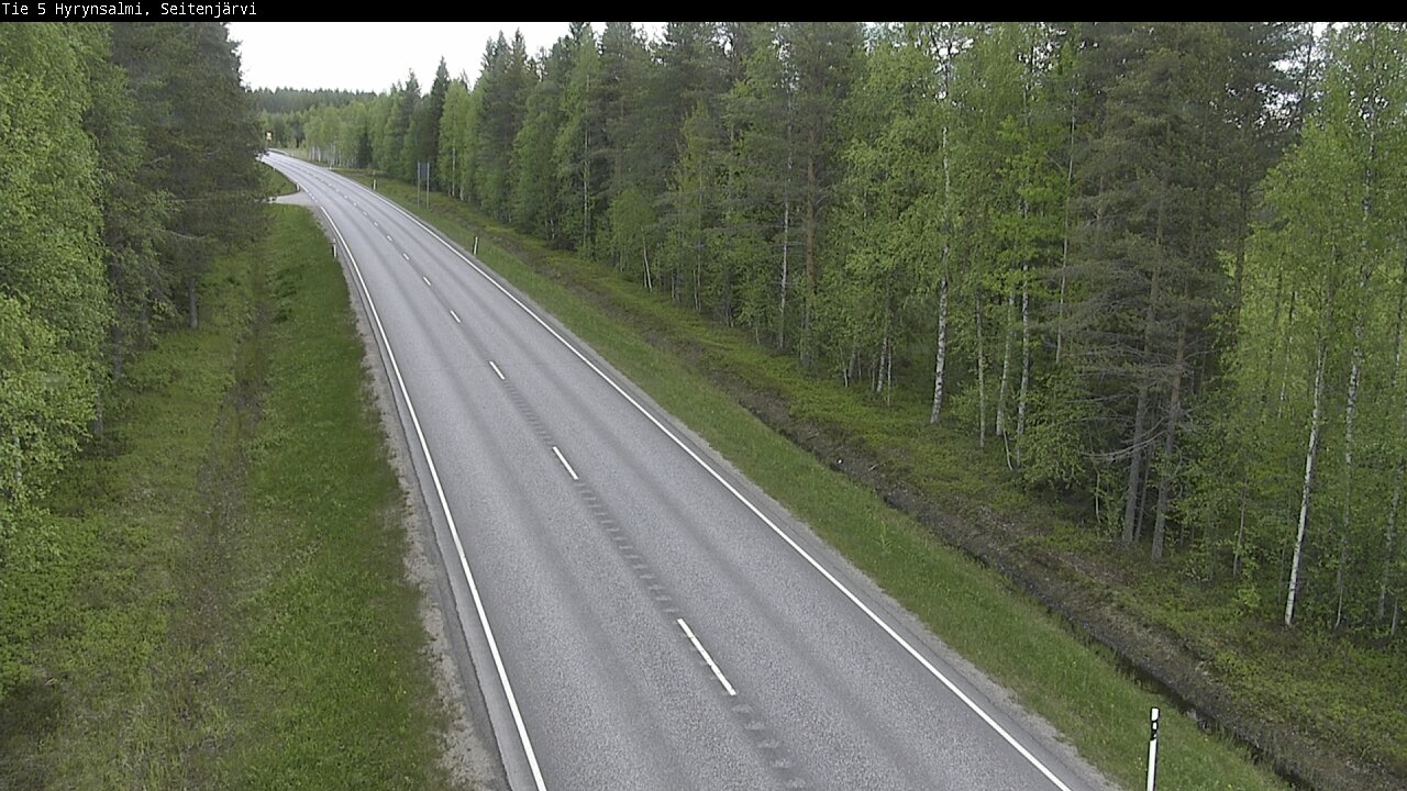 Weather Camera Image Road 5 Hyrynsalmi, Seitenjärvi, Hyrynsalmi, Kainuu