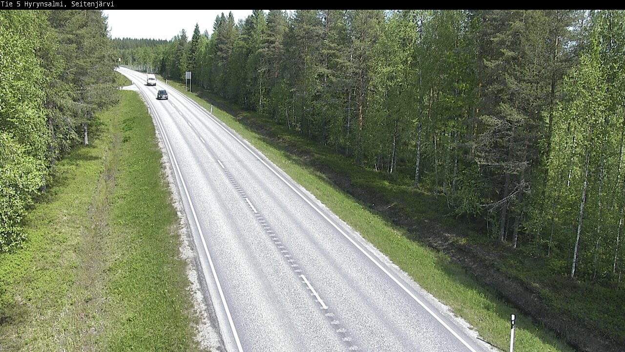 Weather Camera Image Road 5 Hyrynsalmi, Seitenjärvi, Hyrynsalmi, Kainuu