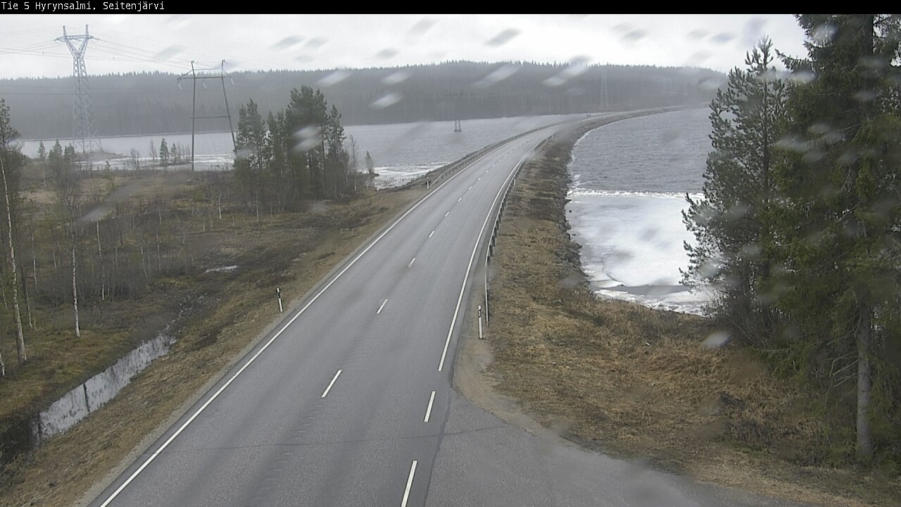 Weather Camera Image Väg 5 Hyrynsalmi, Seitenjärvi, Hyrynsalmi, Kainuu