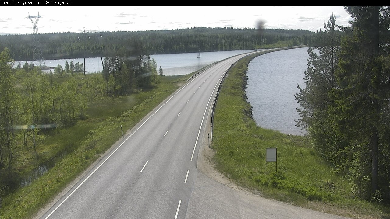 Weather Camera Image Road 5 Hyrynsalmi, Seitenjärvi, Hyrynsalmi, Kainuu
