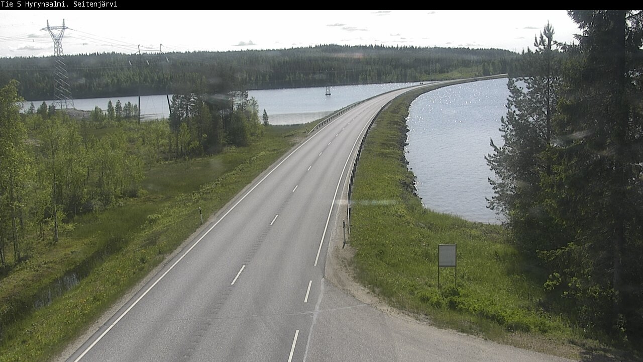 Weather Camera Image Road 5 Hyrynsalmi, Seitenjärvi, Hyrynsalmi, Kainuu