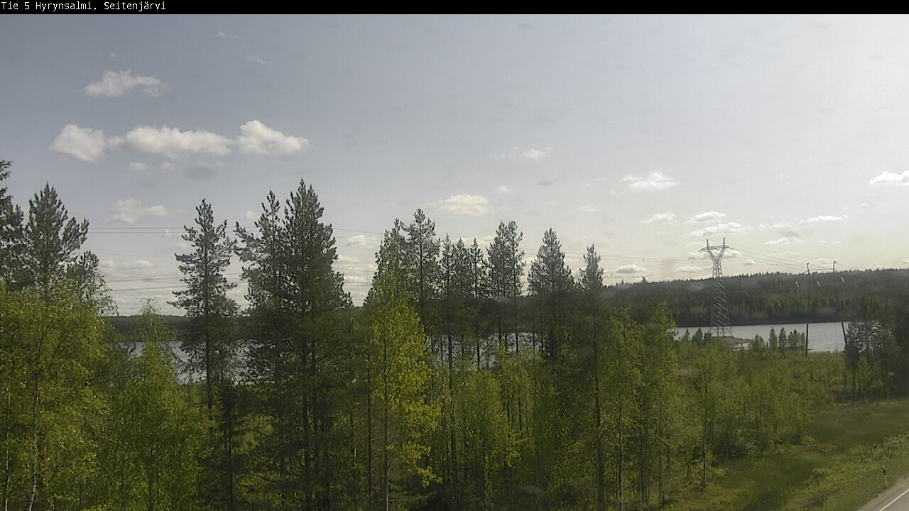 Weather Camera Image Väg 5 Hyrynsalmi, Seitenjärvi, Hyrynsalmi, Kainuu