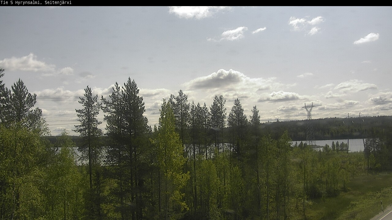 Weather Camera Image Road 5 Hyrynsalmi, Seitenjärvi, Hyrynsalmi, Kainuu
