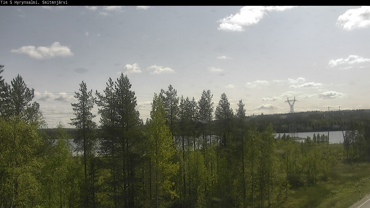 Weather Camera Image Road 5 Hyrynsalmi, Seitenjärvi, Hyrynsalmi, Kainuu