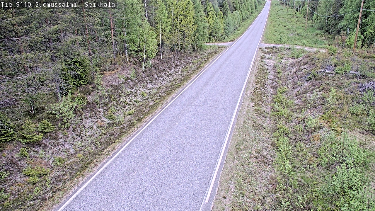 Weather Camera Image Road 9110 Suomussalmi, Seikkala, Suomussalmi, Kainuu