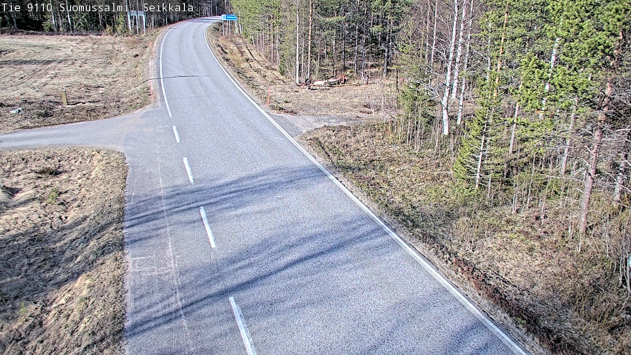 Weather Camera Image Road 9110 Suomussalmi, Seikkala, Suomussalmi, Kainuu