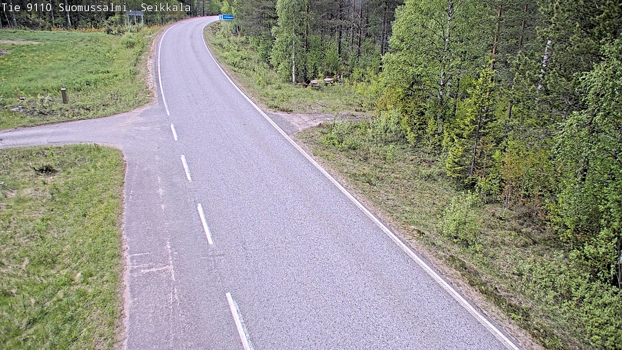 Weather Camera Image Väg 9110 Suomussalmi, Seikkala, Suomussalmi, Kainuu