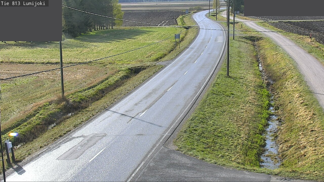 Weather Camera Image Väg 813 Lumijoki, Lumijoki, Pohjois-Pohjanmaa