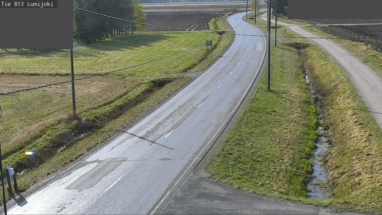 Weather Camera Image Väg 813 Lumijoki, Lumijoki, Pohjois-Pohjanmaa