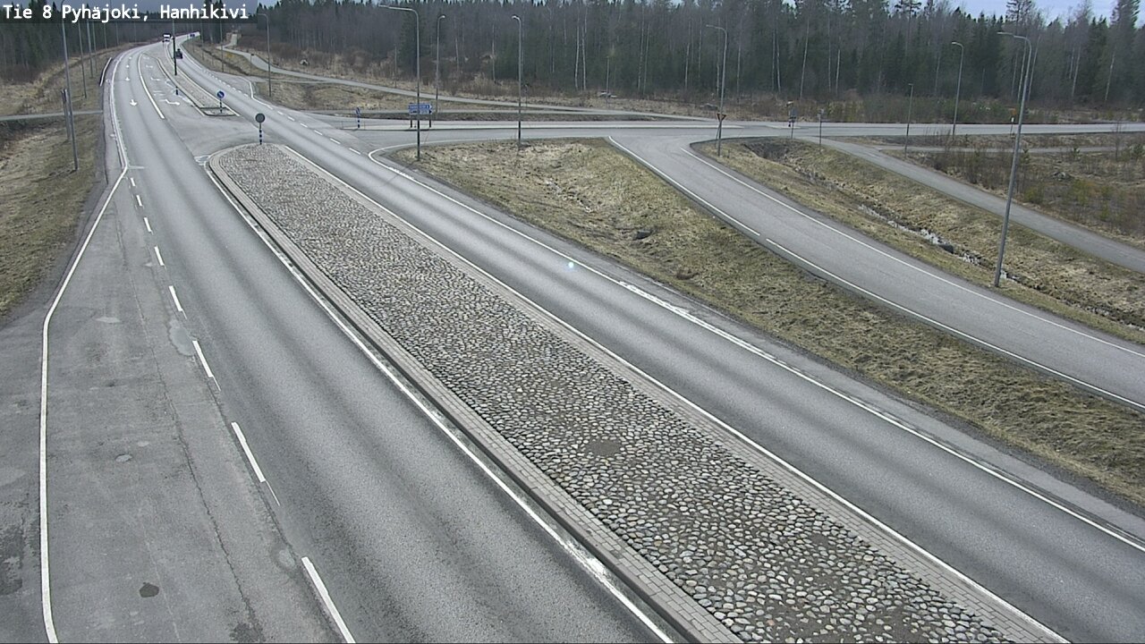Weather Camera Image Road 8 Pyhäjoki, Hanhikivi, Pyhäjoki, Pohjois-Pohjanmaa