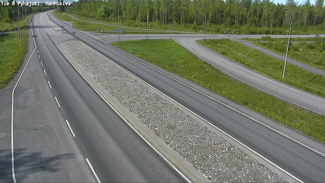 Weather Camera Image Road 8 Pyhäjoki, Hanhikivi, Pyhäjoki, Pohjois-Pohjanmaa