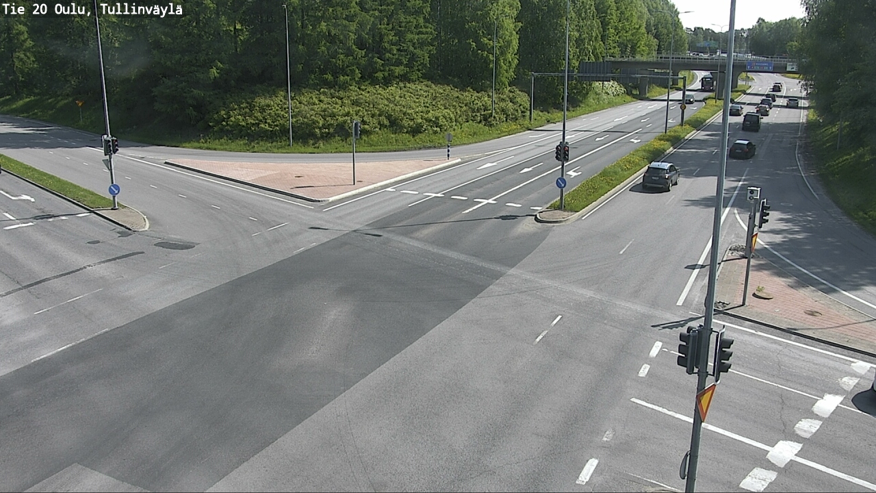 Weather Camera Image Väg 20 Uleåborg, Tullinväylä, Oulu, Pohjois-Pohjanmaa