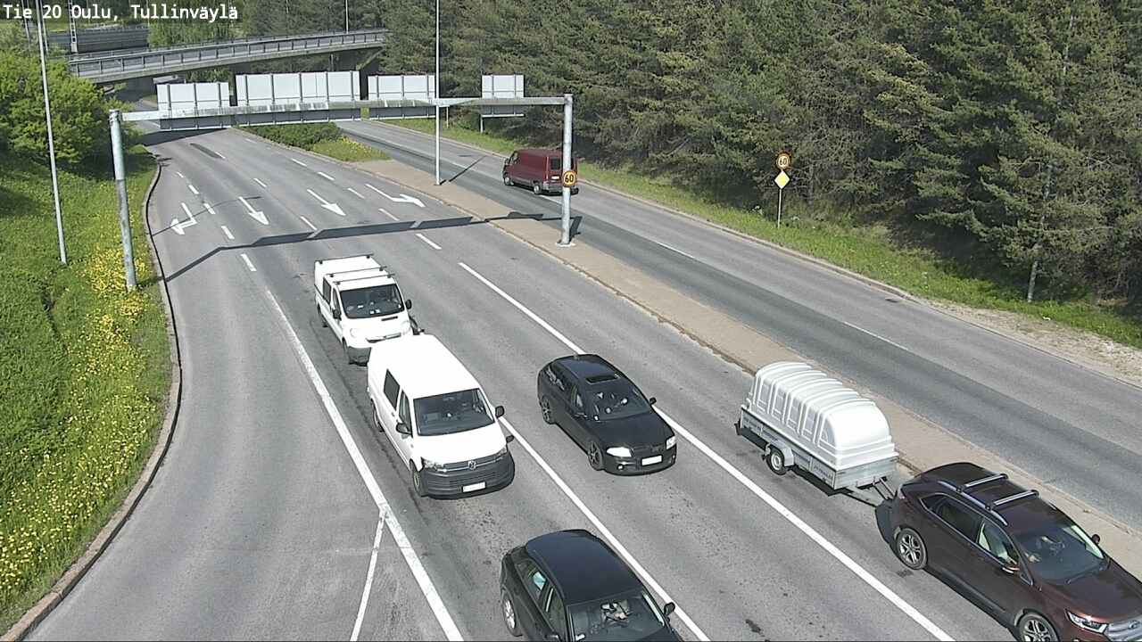 Weather Camera Image Road 20 Oulu, Tullinväylä, Oulu, Pohjois-Pohjanmaa