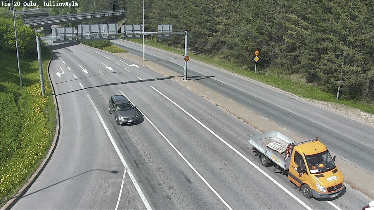 Weather Camera Image Väg 20 Uleåborg, Tullinväylä, Oulu, Pohjois-Pohjanmaa