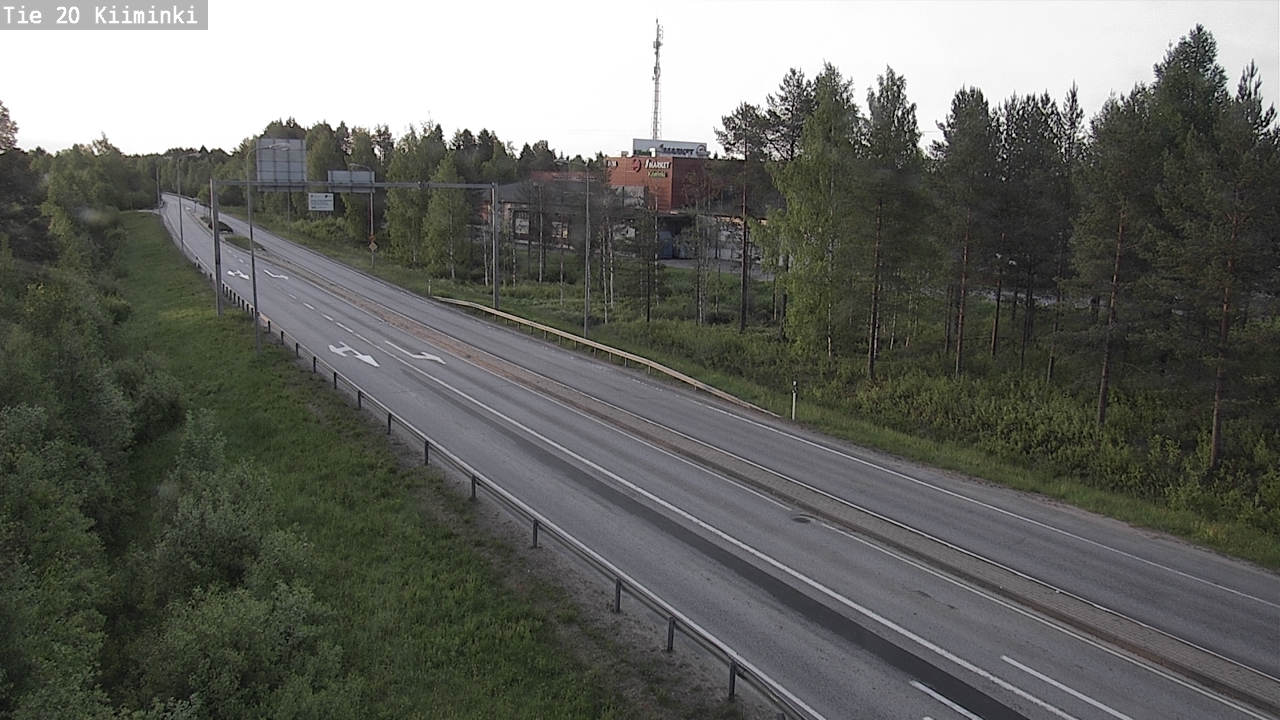 Weather Camera Image Road 20 Oulu Kiiminki, Oulu, Pohjois-Pohjanmaa