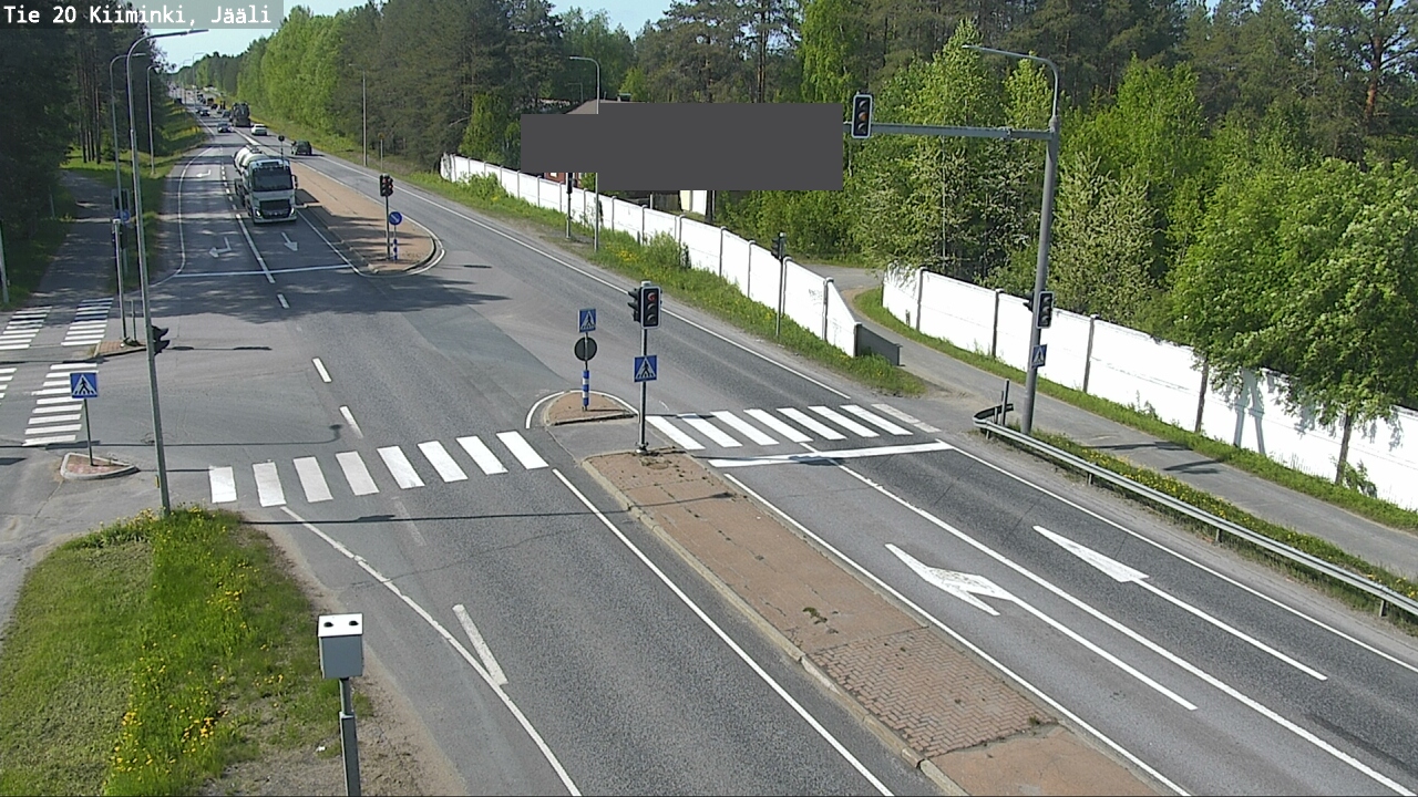 Weather Camera Image Väg 20 Uleåborg Kiiminki, Jääli, Oulu, Pohjois-Pohjanmaa