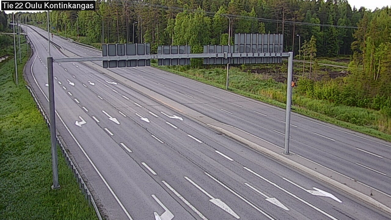 Weather Camera Image Road 22 Oulu Kaukovainio, Oulu, Pohjois-Pohjanmaa