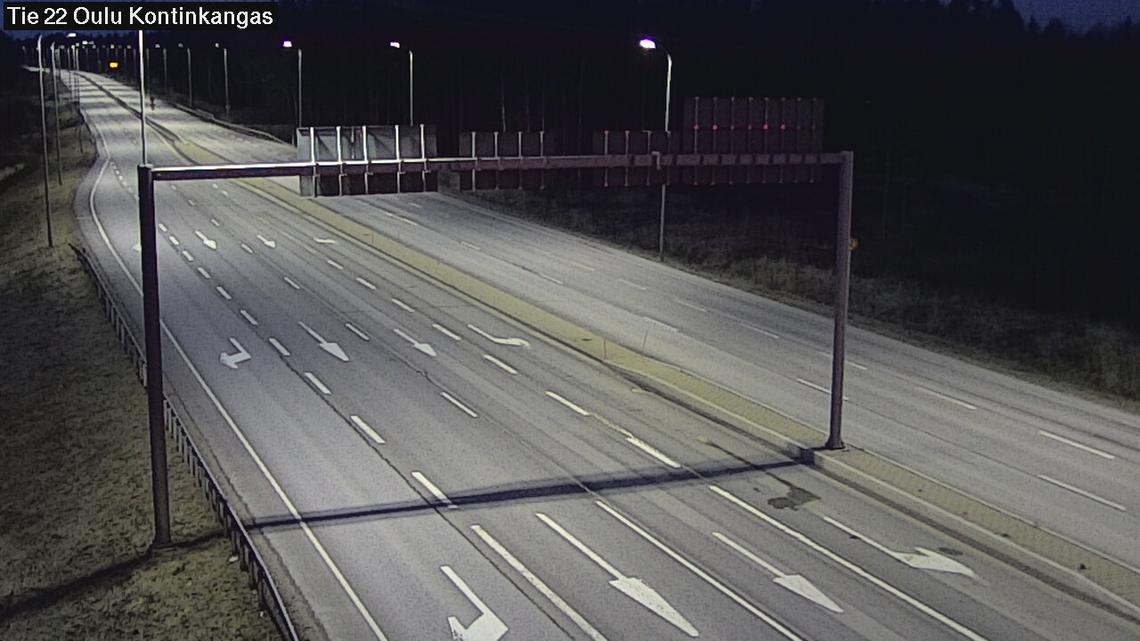 Weather Camera Image Road 22 Oulu Kaukovainio, Oulu, Pohjois-Pohjanmaa