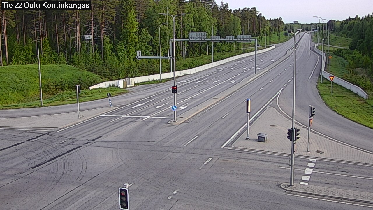 Weather Camera Image Väg 22 Oulu Kaukovainio, Oulu, Pohjois-Pohjanmaa