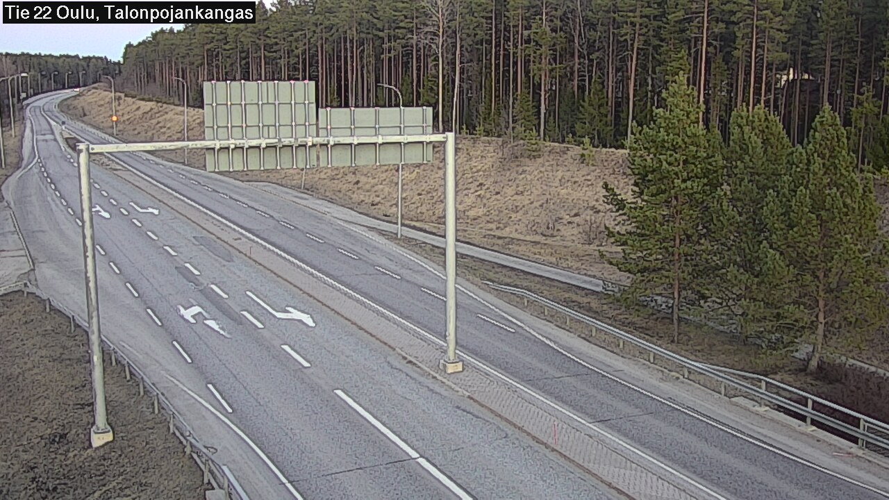 Weather Camera Image Väg 22 Oulu Heikkilänkangas, Oulu, Pohjois-Pohjanmaa
