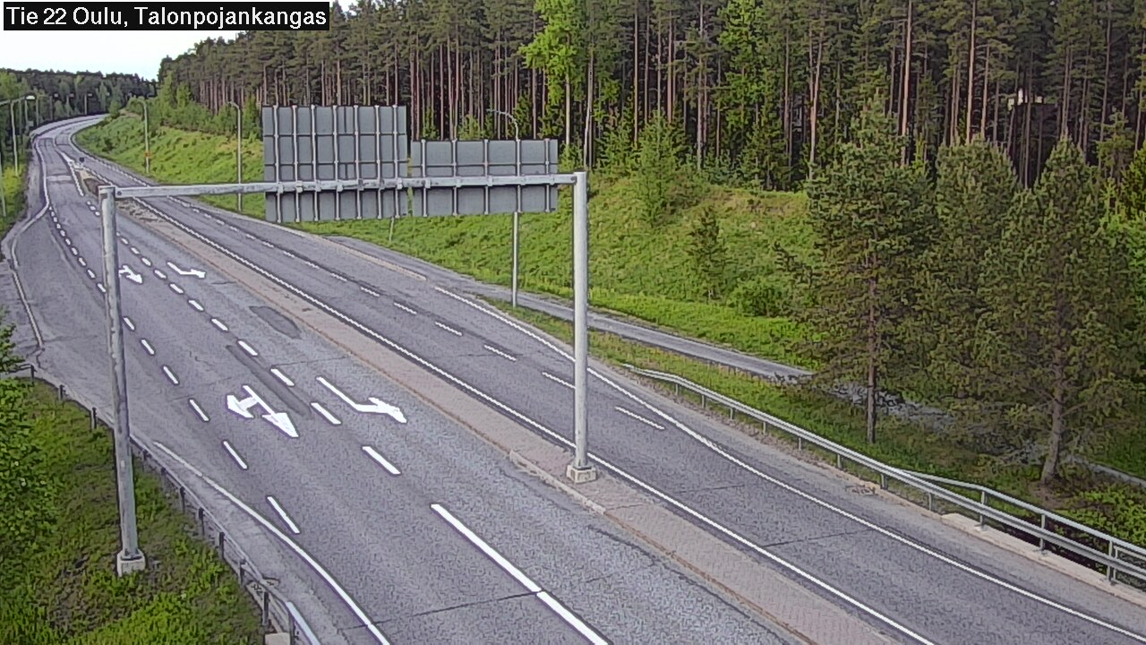 Weather Camera Image Road 22 Oulu Heikkilänkangas, Oulu, Pohjois-Pohjanmaa