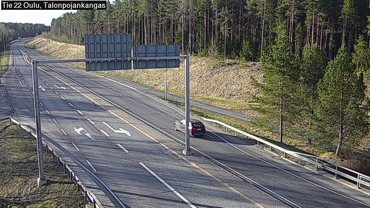 Weather Camera Image Road 22 Oulu Heikkilänkangas, Oulu, Pohjois-Pohjanmaa